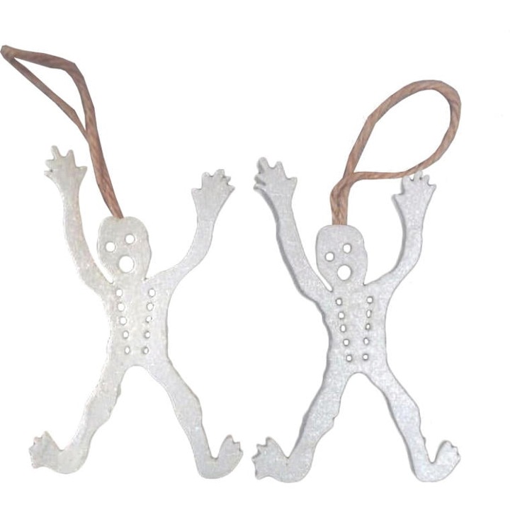 2 darabos parti kellék szett, Góliát, fehér, 23x8 cm