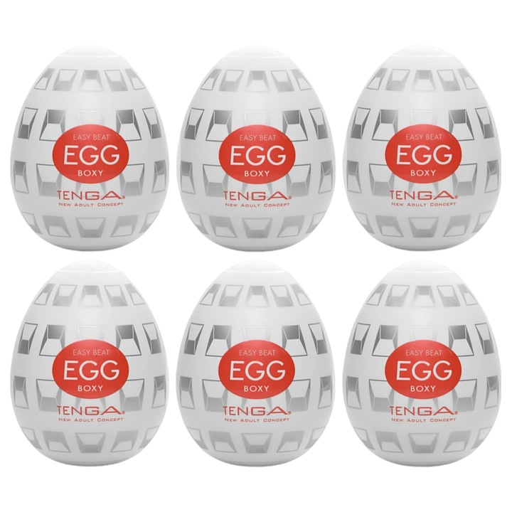 Яйца за мастурбация, TENGA, Egg Boxy, Опаковка от 6 броя