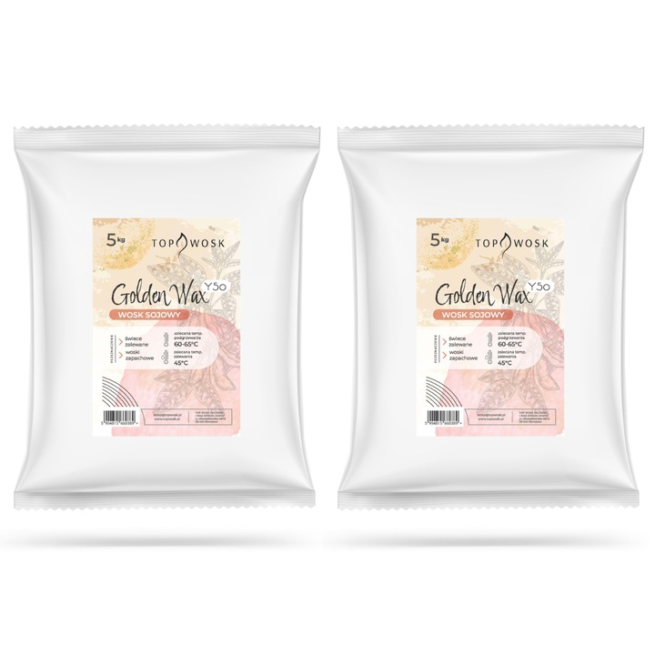 Ceara de soia pentru productia de lumanari turnate GoldenWax Y50 10kg TopWosk