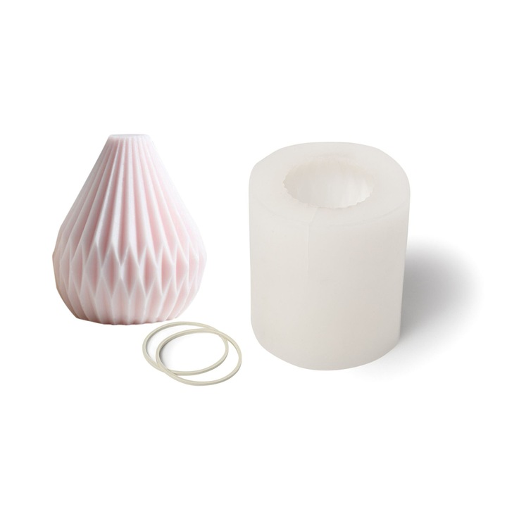 Forma siliconica pentru lumanari, TopWosk, 89x75mm, reutilizabila, ecologica