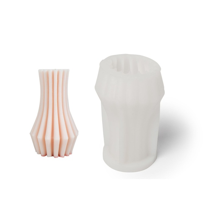 Forma siliconica pentru lumanari, TopWosk, 123x76mm, reutilizabila, ecologica