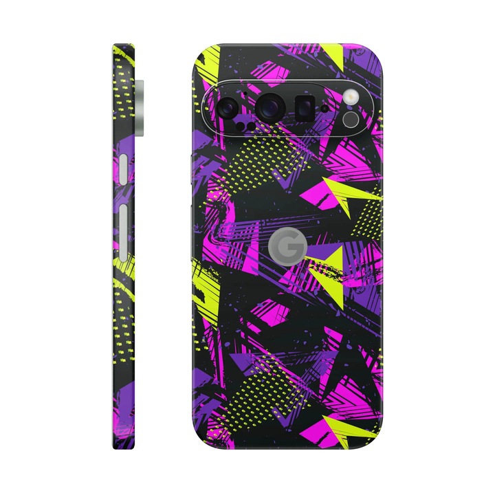 Folie de protectie pentru Google Pixel 9 Pro, Colectia Signature, Skin Spate cu laterale unite, Urban Graffiti