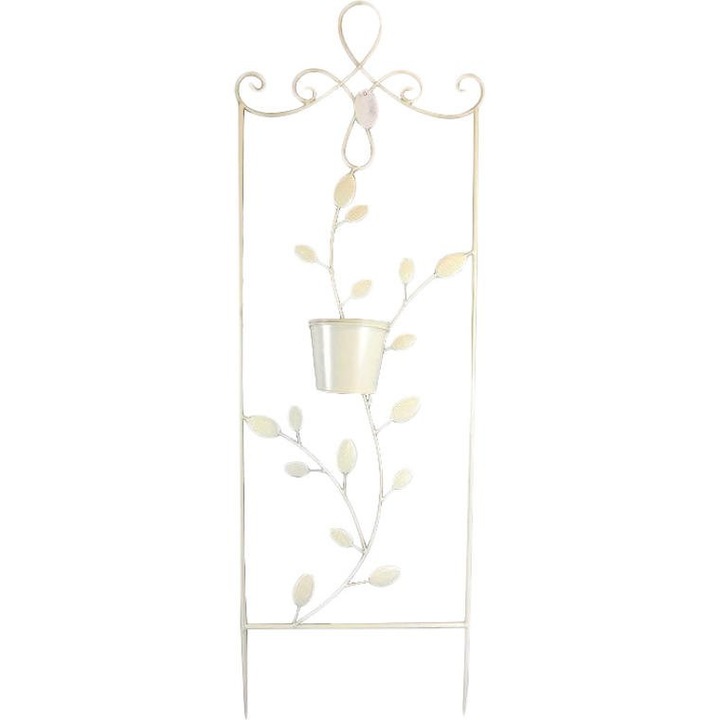 Fali virágtartó, Góliát, Fém, 105x36 cm, Arany