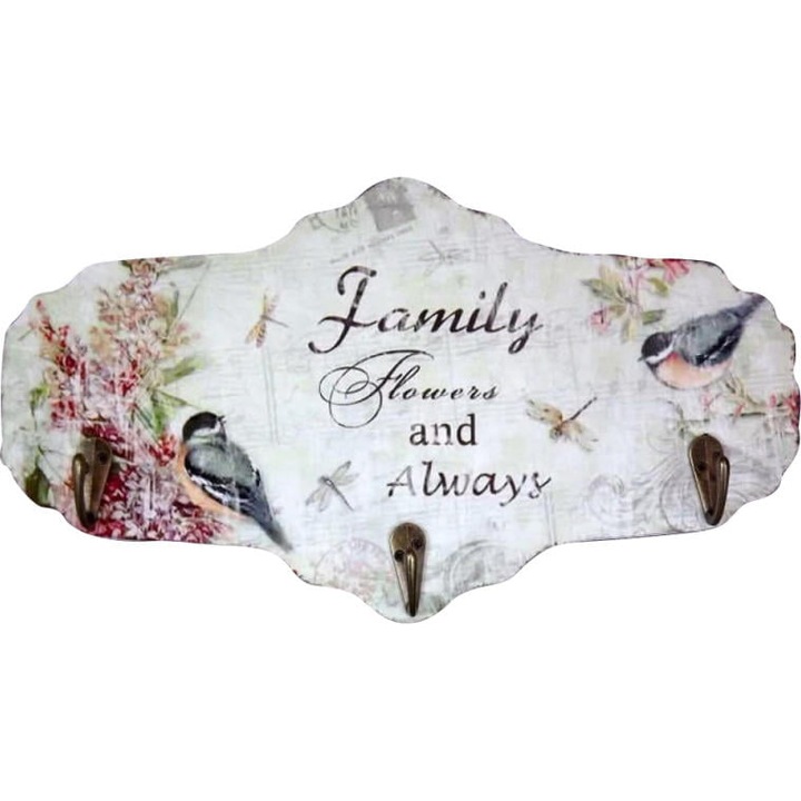 Goliat fogas, 3 horog, 17x30 cm, elegáns