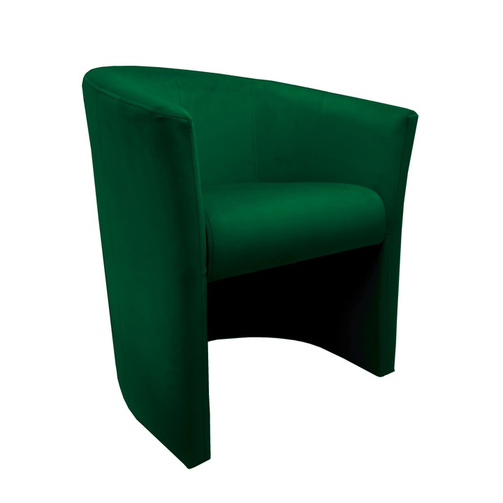 CLUB fotel, Atos, bársony, zöld, 75x65x60cm