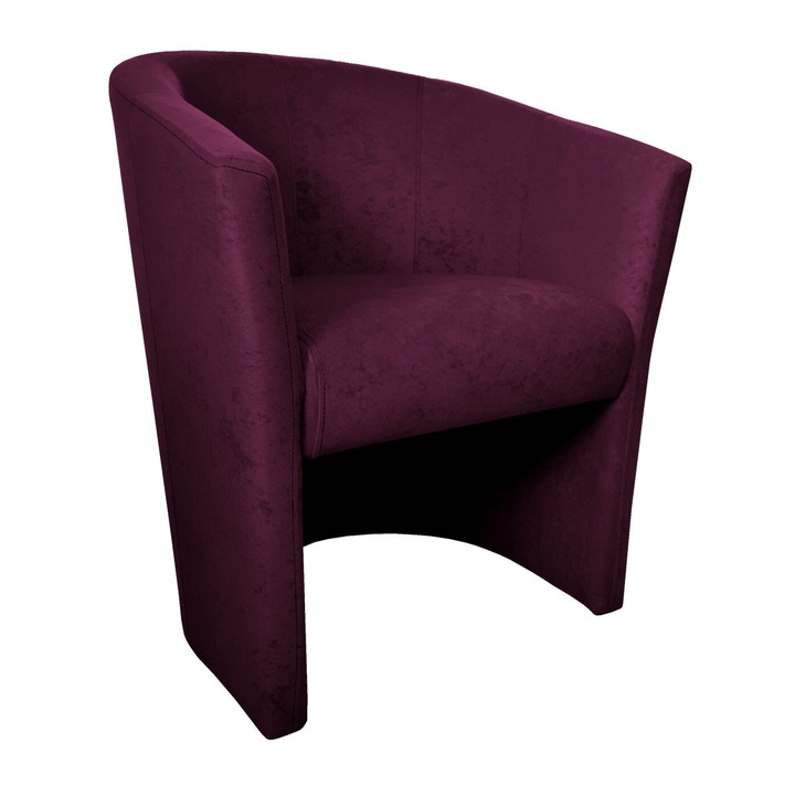 CLUB fotel, Atos, mikroszálas szövet, 75x65x60cm, lila