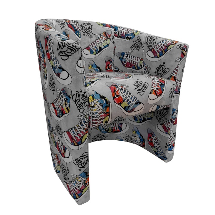 CLUB Atos fotel, mikroszálas szövet, 65x60x75cm, Többszínű