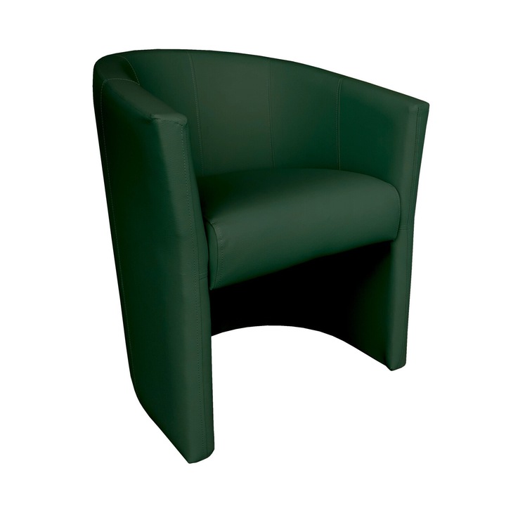 CLUB fotel, Atos, eco-bőr, 75x65x60cm, zöld