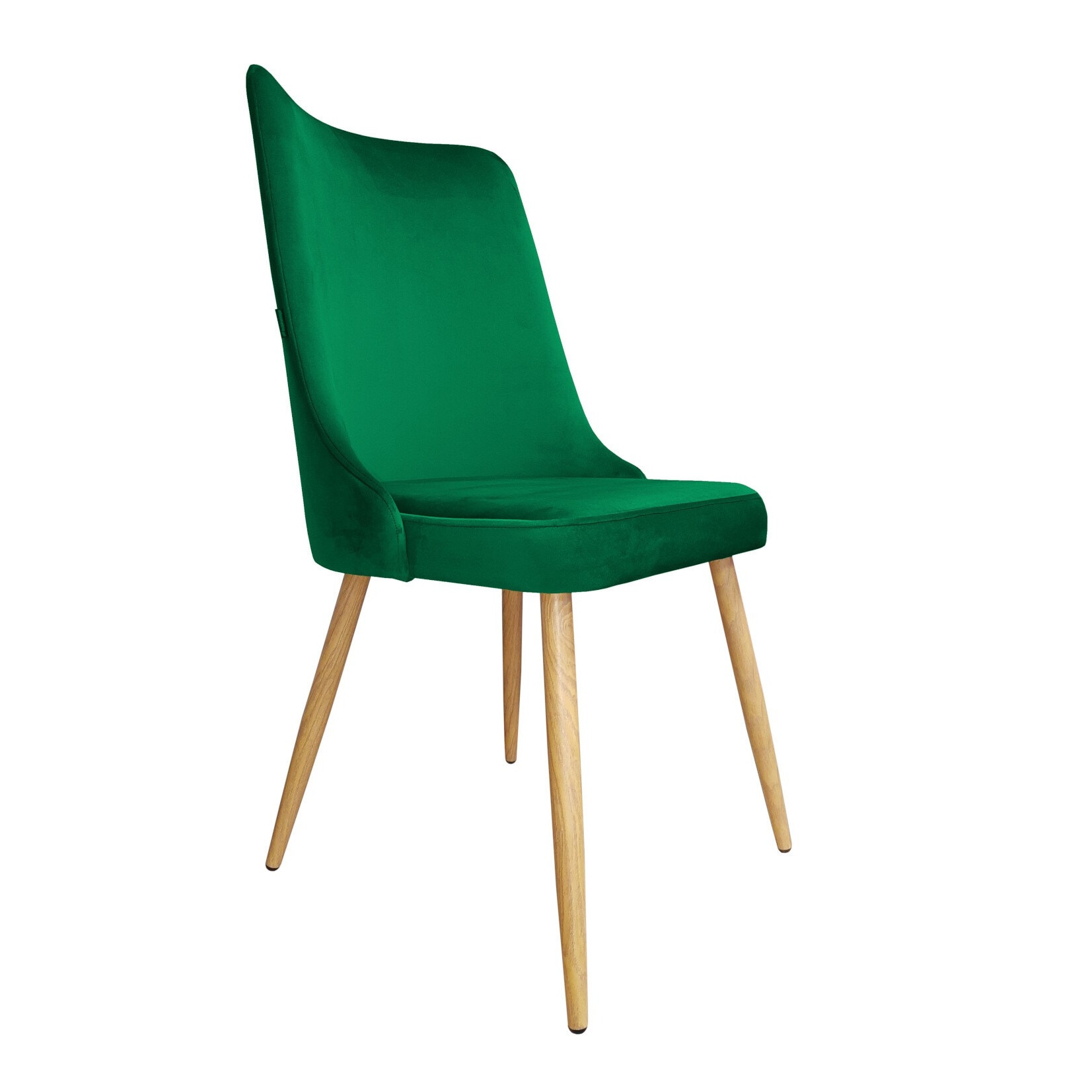 Scaun Atos, Tapitat, Catifea, verde - eMAG.ro