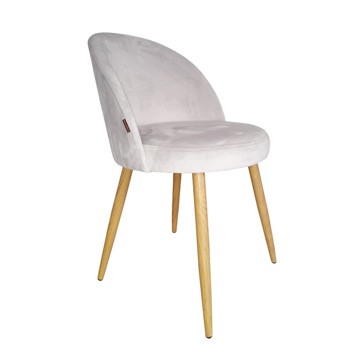 Стол Atos Trix, тапицерия Magic Velvet, светлосив, 76x49x54см