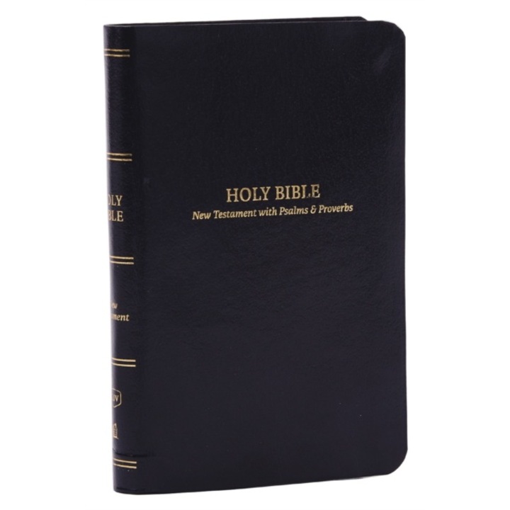 Kjv, Pocket New Testament With Psalms And Proverbs, Black Leatherflex, Red Letter, Comfort Print - Thomas Nelson