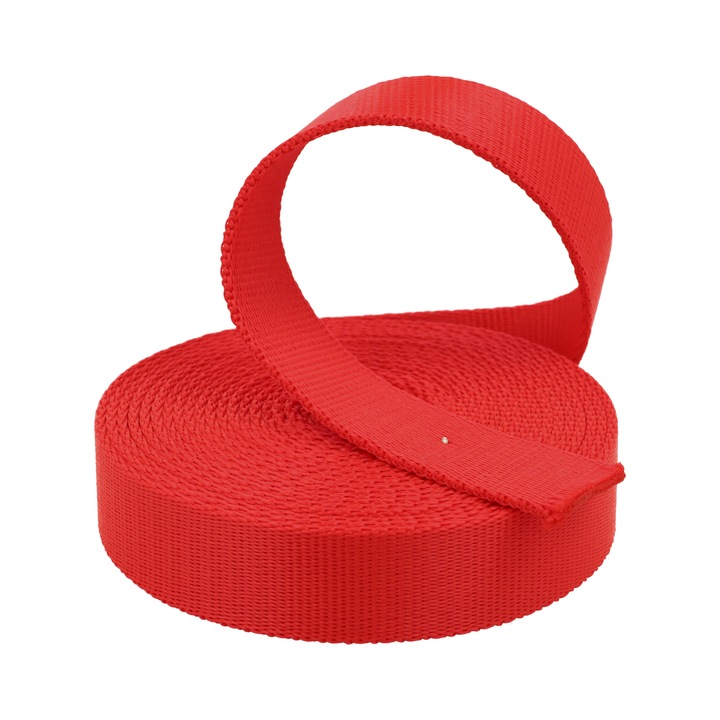 Banda de transport, 30mm, Polipropilena 50 metri, rosu