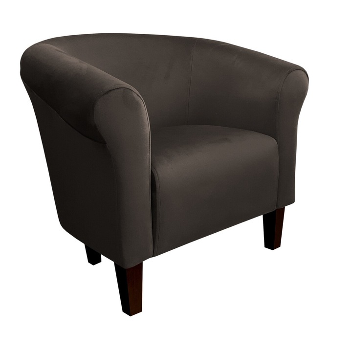 Milo fotel, Atos, bársony, barna