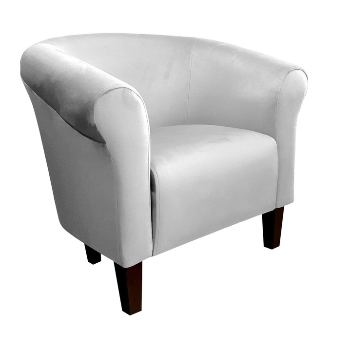 Milo fotel, Atos, bársony, szürke