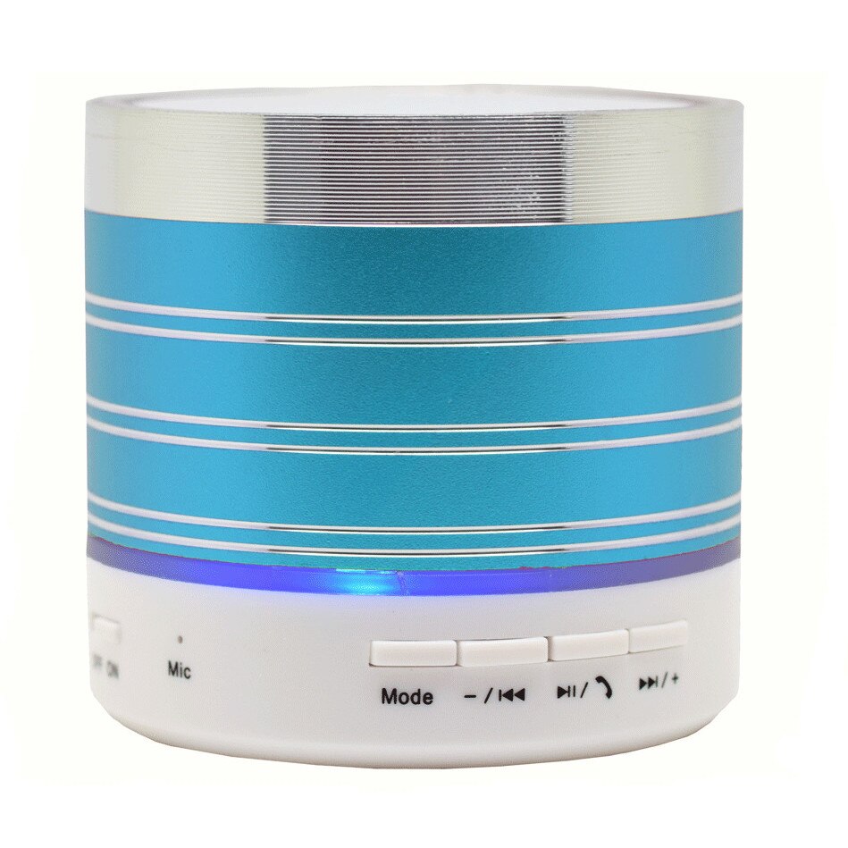 Boxa Portabila iUni DF07, Slot Card, Radio, Aluminiu, Albastru