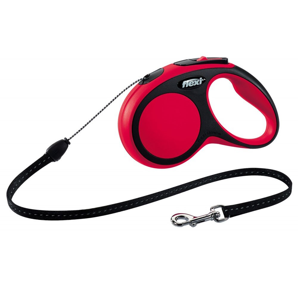Lesa Flexi New Comfort Retractabila Snur S 5 m/15 kg Rosu 21293