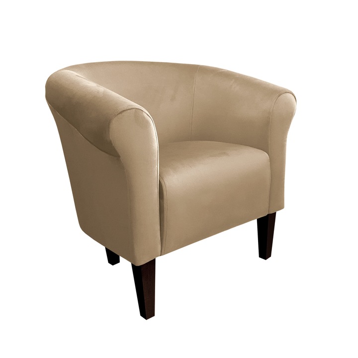 Milo fotel, Atos, bársony, barna