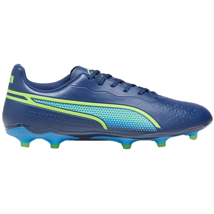 Мъжки спортни обувки, Puma King Match FG/AG, грайфер и скорост, сини, микрофибър
