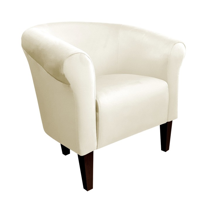 Milo fotel, Atos, wenge lábak, krém