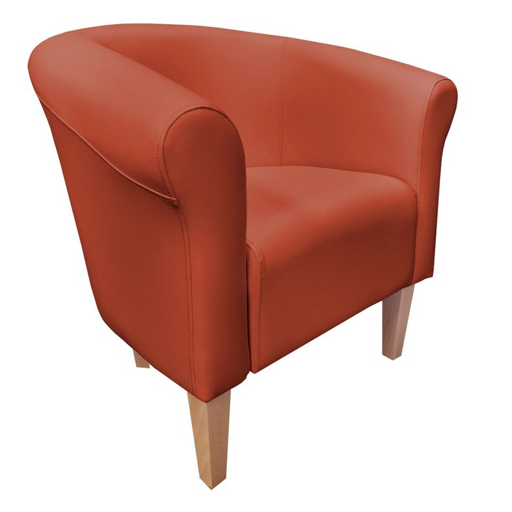 Fotel, Atos, 74x73x60cm, tégla