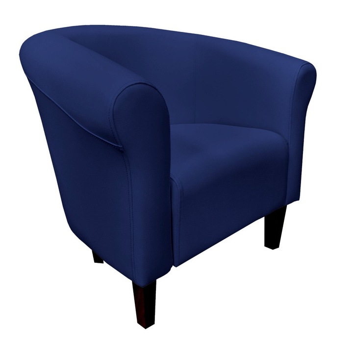 Milo fotel, Atos, eco-bőr, sötétkék