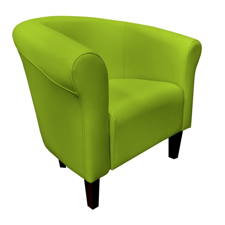 Milo fotel, Atos, eco-bőr, lime zöld