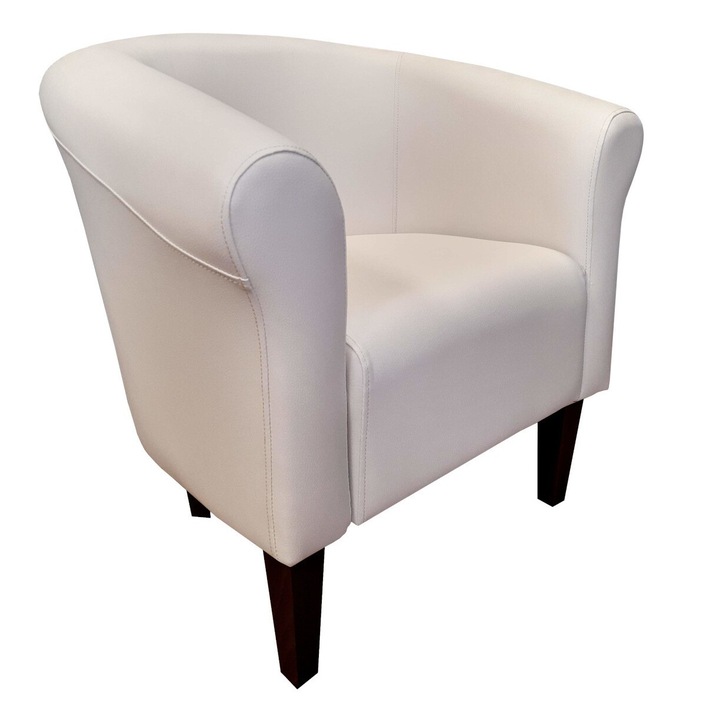 Fotel, Atos, eko bőr, wenge, 74x73x60cm