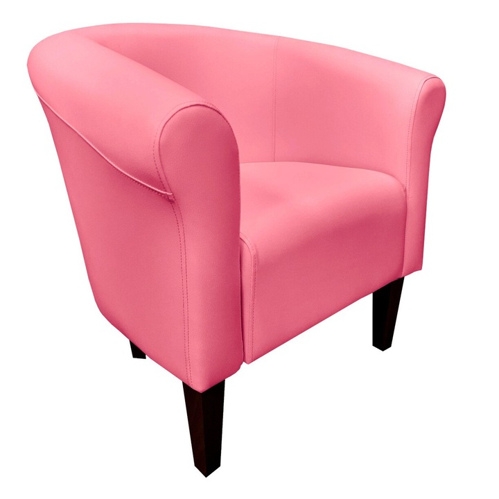 Milo fotel, Atos, eco-bőr, rózsaszín