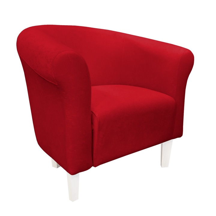 Fotel, Atos, piros, 69x73x60cm