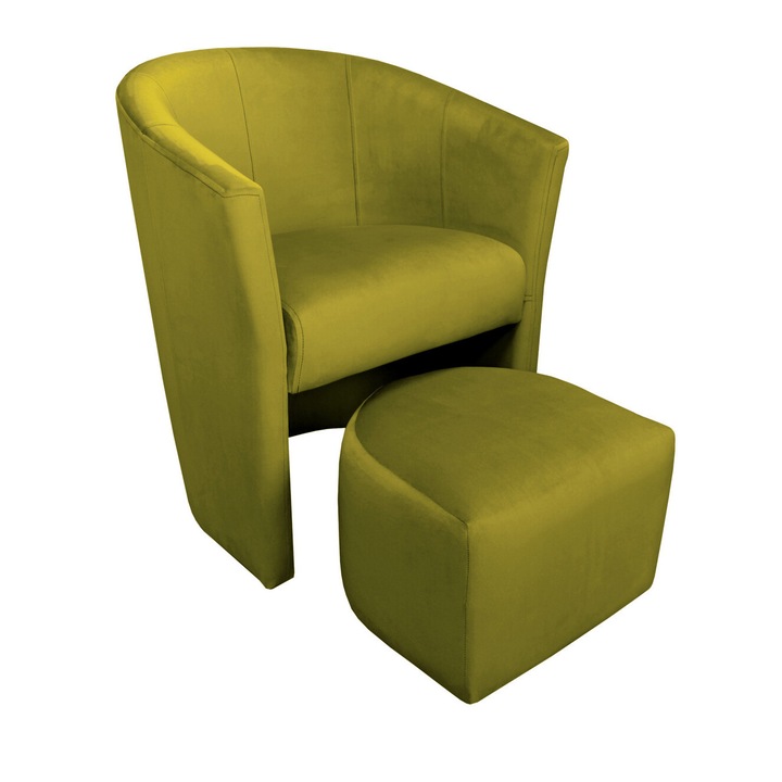 Fotel, Atos, zöld, 75x65x60cm, szett ülőkével