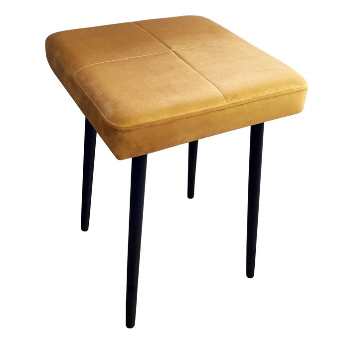 Atos MG15 zsámoly, fekete talp, 37x37 cm, magasság 49 cm, bársony anyag