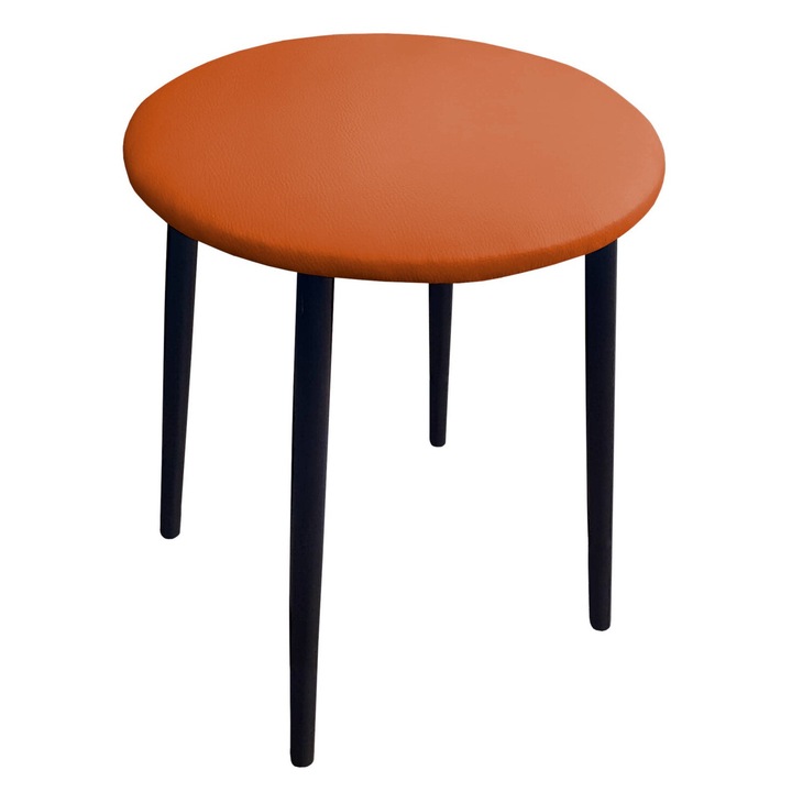 Стол TRIX, Atos, еко кожа/метал, оранжев/черен