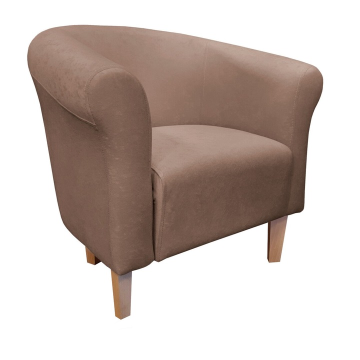 Fotel, Atos, világosbarna színű, 69x73x60cm