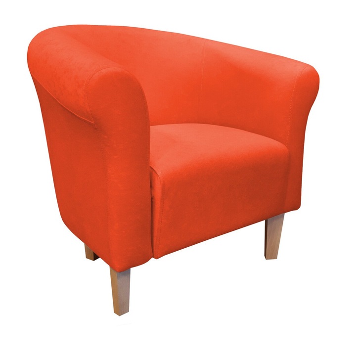 Fotel, Atos, narancsvörös, 73x60x69cm