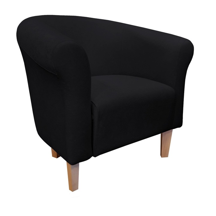 Fotel, Atos, fekete, 73x60x69cm