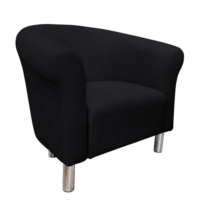 Fotel, Atos, fekete, 69x73x60cm