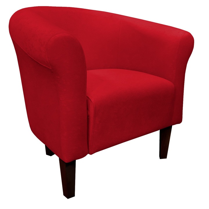 Milo fotel, Atos, piros, 73x60x74cm