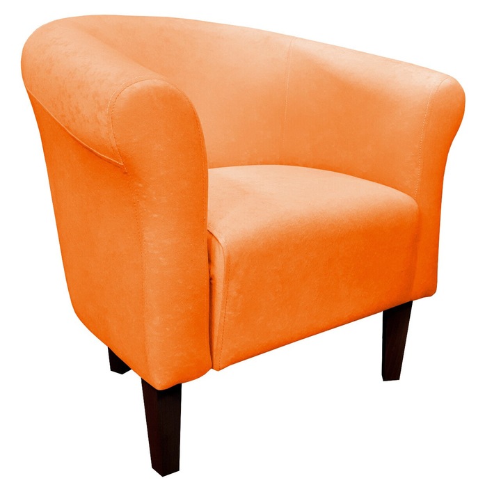 Fotel, Atos, narancs, 73x60x74cm