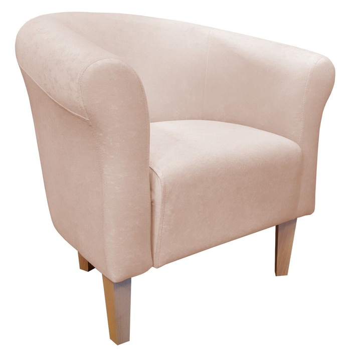 Fotel, Atos, bézs, 74x73x60cm