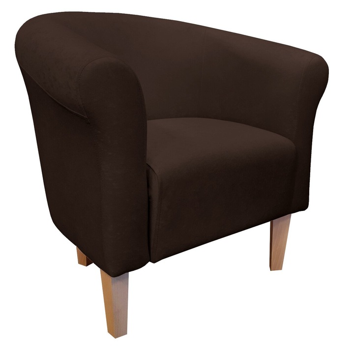 Fotel, Atos, barna, 74x73x60cm