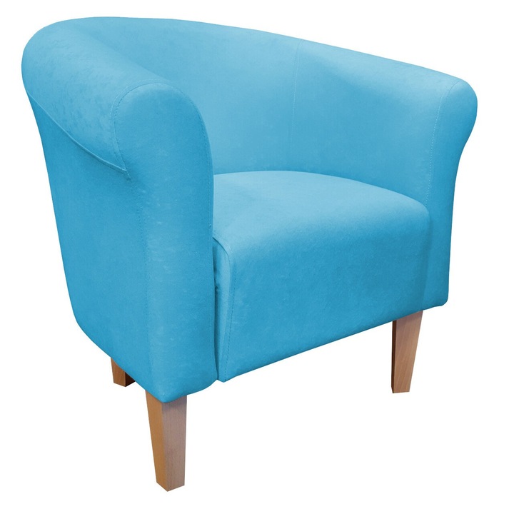 Fotel, Atos, kék, 74x73x60cm