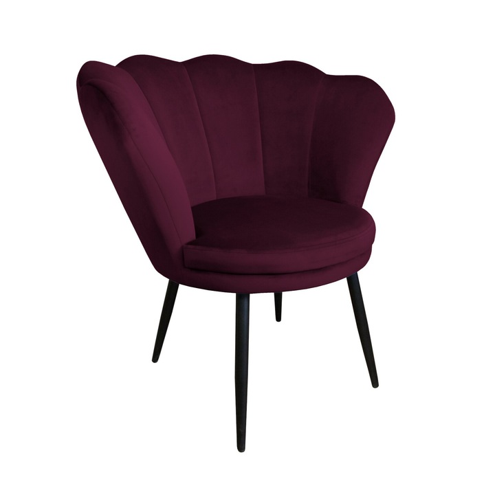 Стол, Atos, лилав, Velvet, 79x82x91см