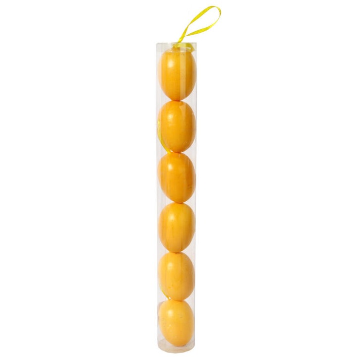 6 db-os húsvéti dekorációs kellékkészlet, Góliát, Műanyag, 5 cm, Sárga