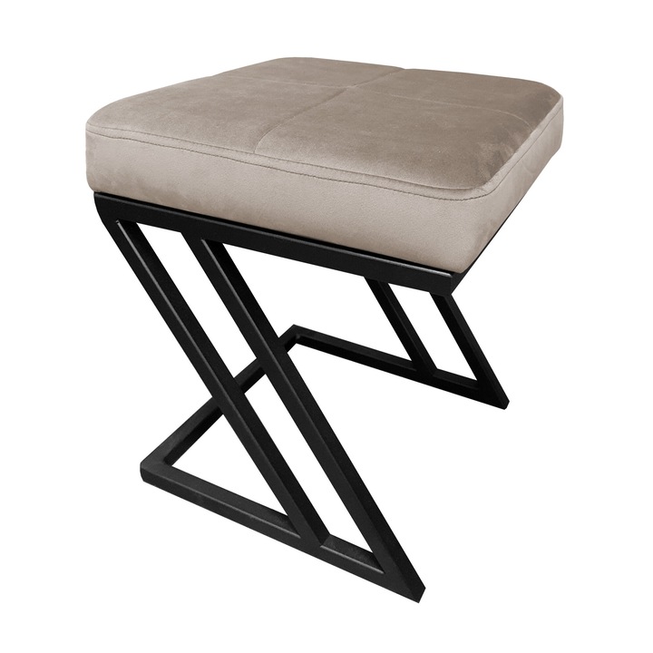 Atos ZETA LOFT zsámoly, 37x37x42cm, modern design, bársony