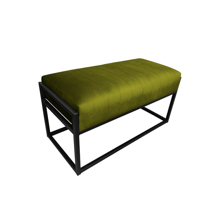 Kaya Atos BL75 zsámolypad, bársony, zöld