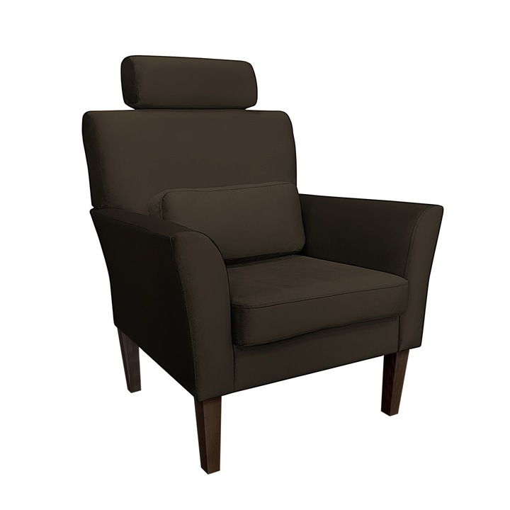 Denver fotel, Atos, bársony kárpitozás, párnával, 81x72cm