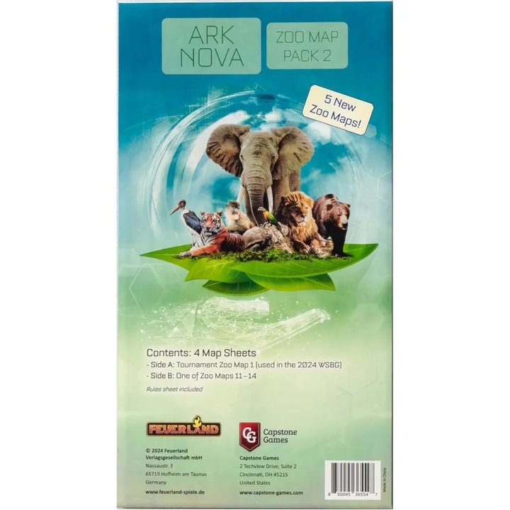 Capstone Kiegészítő, Ark Nova, Térkép csomag 2, 14+