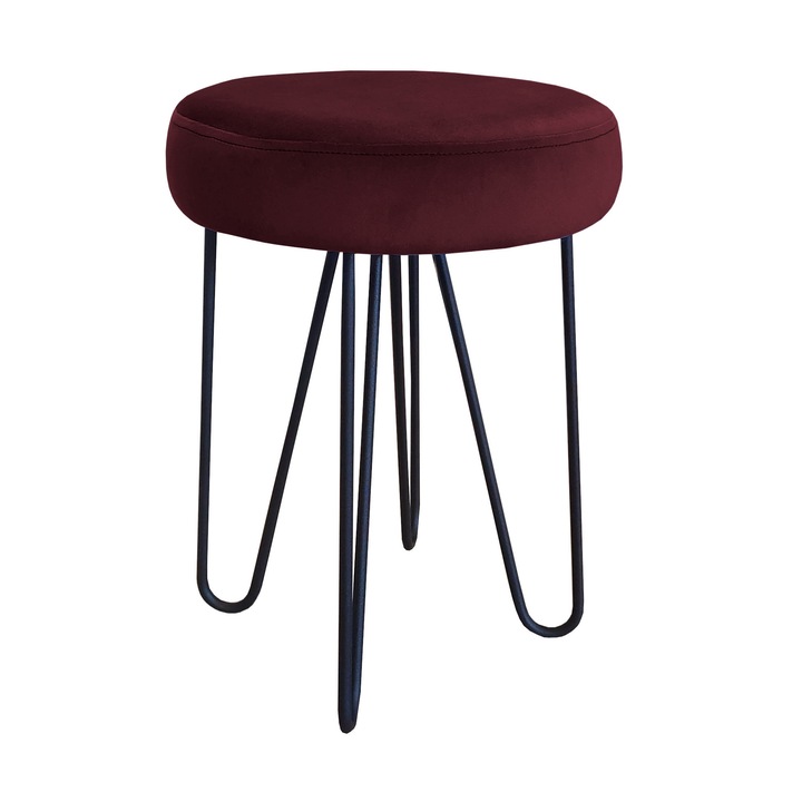 Atos Venus zsámoly, 49x35x35cm, bársony kárpit/fém talp