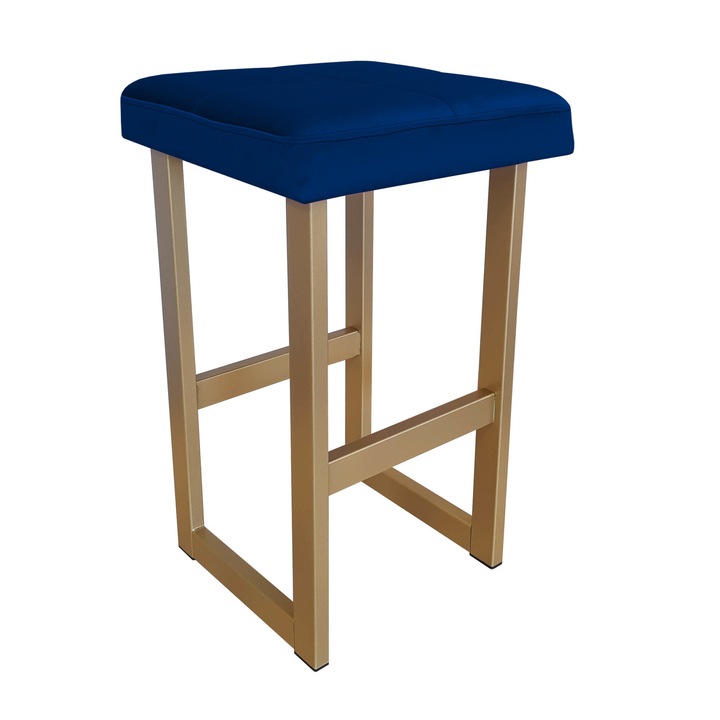 Табуретка Atos, ALEX, Кадифе, 75см, златна основа MG16