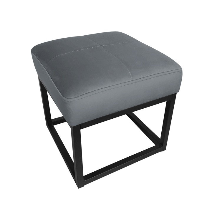 Atos zsámolyszék, BL14, fekete\szürke, bársony